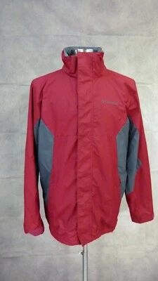 Columbia Interchange Men’s Red Windbreaker Jacket Size M Medium - Image 1 of 4