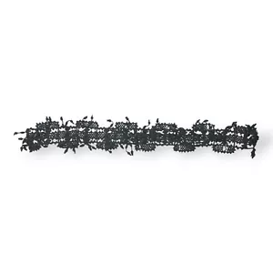 1800s Antique Victorian Black Real Jet Beads & Cord 20"x 2" Applique Piece Trim - Picture 1 of 7