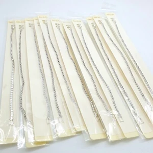 12 Großhandel Armbänder Restposten Großpackung Party Tasche Füller Silber Kristall Schmuck - Bild 1 von 7