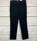 Style & Co Womens Mid Rise Straight Leg Black Jeans Size 4 Stretch Denim New