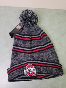 Ohio State Buckeye Beanie With Pom - Picture 1 of 5