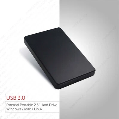 External 2.5" Portable Hard Drive USB 3.0 :: 250GB 320GB 500GB 1TB ::1Y Warranty - Image 1 of 2