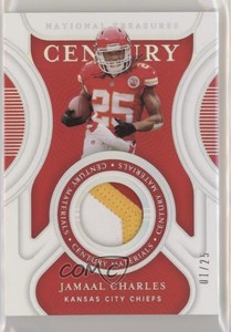 2021 Panini National Treasures Century Materials Holo Silver /25 Jamaal Charles
