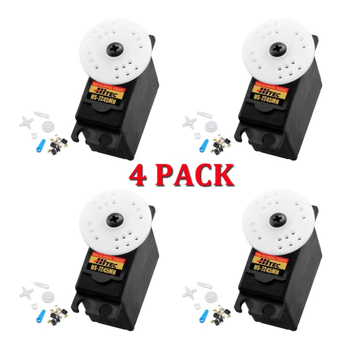 Hitec HS-7245MH Digital Hi-Voltage/Torque MG Mini Servo 4-PACK HS7245MH / HS7245 - Image 1 of 1