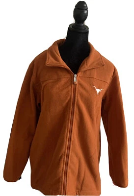 Chaqueta polar Austin Texas UT Longhorns cremallera completa naranja juvenil grande NCCA Foto 1 de 4