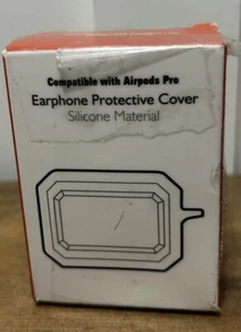 Protective Cover For Apple AirPods Pro Earphones Case Keychain Shockproof Black - Photo 1 sur 6