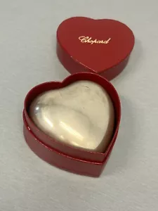 CAJA DE EXHIBICIÓN ORIGINAL DE ANILLO DE PLATA ESTERLINA EN FORMA DE CORAZÓN CHOPARD - ¡MUY BONITA! - Imagen 1 de 16