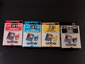Brother LC 31 CL Ink Cartridges - Cyan, Magenta, Yellow, Black New sealed 2007-8 - Picture 1 of 4