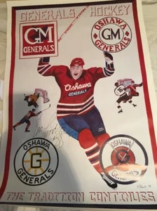 Eric Lindros Signed Oshawa Generals Litho - Imagen 1 de 8