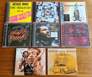 8 Classic CDs by Top Artists! inc Sex Pistols, Jimi Hendrix, Marvin Gaye - Picture 1 of 2