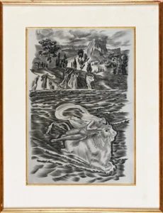 ALBERT DECARIS (1901-1988) ANCIENNE GRAVURE AU BURIN MYTHOLOGIE (1) - Picture 1 of 5
