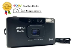 * MINT w/Strap * Nikon AF600 Panorama Black Point & Shoot Film Camera From JAPAN - Picture 1 of 19