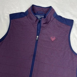 Holderness & Bourne Vest Mens XL Full Zip The Perry Herringbone Golfing Quilted - Picture 1 of 12