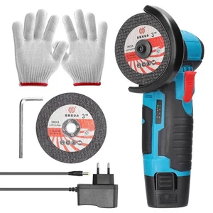 MINI SMERIGLIATRICE ANGOLARE 12V 19500 RPM RETTIFICATRICE LEGNO SENZA FILI - Foto 1 di 9