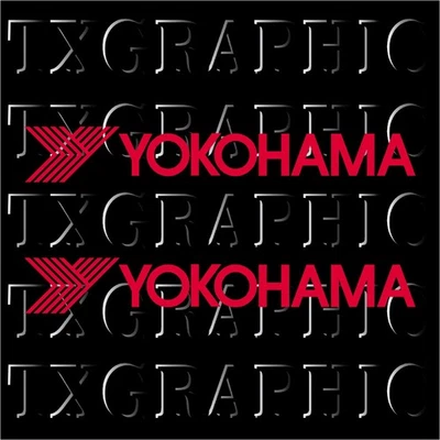 YOKOHAMA TIRES RACING JDM DIE CUT DECAL STICKER  TRUCK VEHICLE CAR PAIR - Image 1 of 3