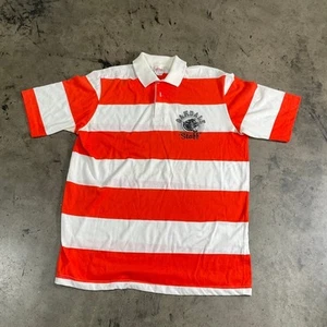 Vintage Hartwell Striped Orange Polo Shirt - XL - Picture 1 of 4