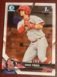 2018 Bowman Chrome #BCP222 Chase Pinder OF St. Louis Cardinals   ***40% off 2+ - Picture 1 of 2