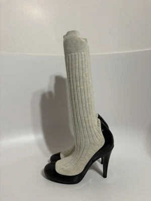De Colección Chanel Marfil Calcetín Charol Tacones 36 Foto 1 de 4