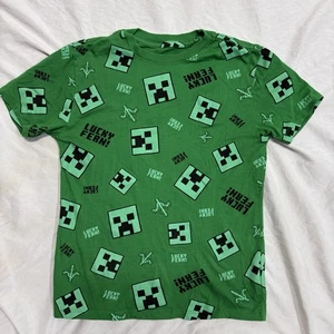 Mad Engine Minecraft All Over Print Grün T-Shirt Jungen S - Bild 1 von 3