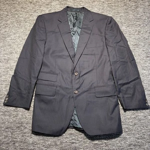 Gieves & Hawkes Woll Blazer Sakko Herren 40 kurz marine Fischgrätmuster - Bild 1 von 7