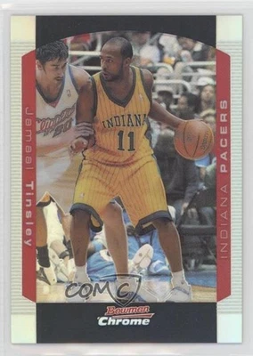 2004-05 Bowman Draft Chrome Refractor /300 Jamaal Tinsley #56 - Image 1 of 2