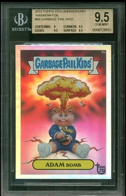 2013 TOPPS 75TH ANNIVERSARY RAINBOW FOIL #86 GARBAGE PAIL KIDS BGS 9.5 GEM MINT - Image 1 of 2