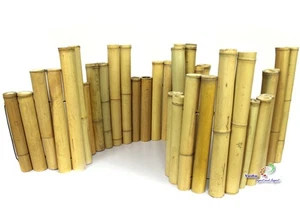 Valla decorativa de bambú valla de bambú tubo de bambú borde borde de césped - Imagen 1 de 3
