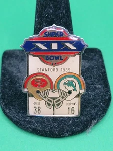 STARLINE SuperBowl Pin Set Individual Pin – 1985 Super Bowl XIX 49ers vs Dophins - Picture 1 of 3
