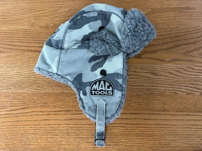 Mac Tools Winter Hat Trapper Bomber Aviator Faux Fur Ear Flap One Size Gray Camo - Image 1 of 4