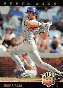 Mike Piazza 1993 cubierta superior #2 holograma dorado - Imagen 1 de 2