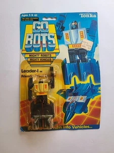 LEADER 1 ONE BLUE TONKA NOC SEALED CARD GOBOTS 1985 VINTAGE BANDAI *DMG* - Bild 1 von 12
