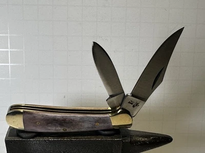 Frost Cutlery Jackknife with Brass Bolsters and Smooth Bone Covers - Image 1 of 4