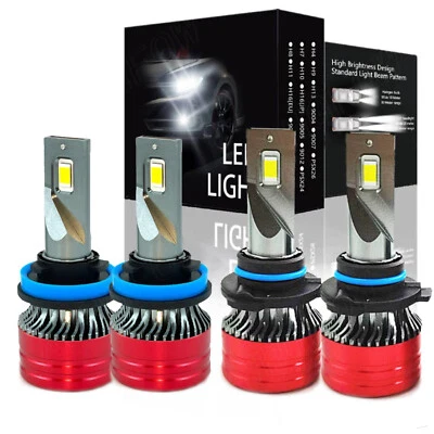 Kit de faros LED blancos para Honda CR-Z 2011-2016 4 piezas kit combinado de haz alto-bajo Foto 1 de 4