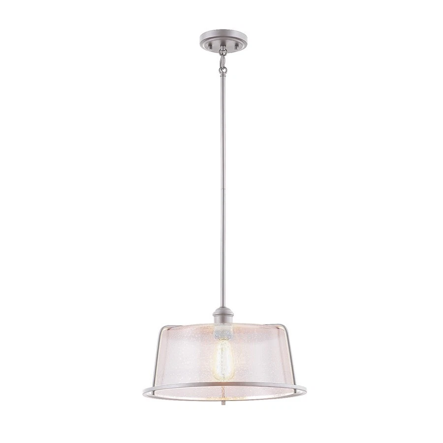 Justice Design Revere 1 Light 16" Pendant, Nickel/Seeded - FSN-4424-SEED-NCKL - Image 1 of 1