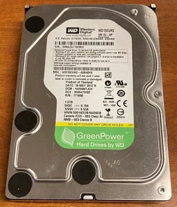WD15EURS-63S48Y0, DCM HANNNTJMAB, Western Digital 1.5TB SATA 3.5 Hard Drive - Picture 1 of 1
