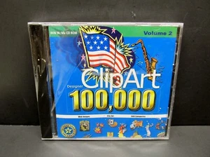 100,000 Designer ClipArt Vol. 2, CD. Windows 98 / Me, Global Star, NISW, No Box - Picture 1 of 2