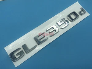 Chrome " GLE350d " Number Letters Rear Trunk Badge Emblem for Mercedes Benz GLE - Picture 1 of 7