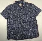 American Eagle Outfitters Palm Tree Button Down Shirt Men's Size Large Pre-Owned