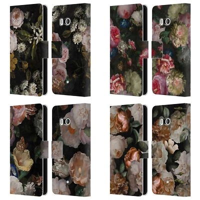 FUNDA BILLETERA LIBRO CUERO FLORES ANTIGUAS OFICIAL UTART PARA TELÉFONOS HTC 1 Foto 1 de 4