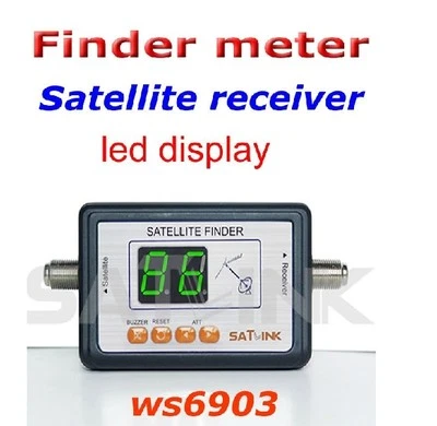 SATLINK WS-6903 Digital Satellite Signal Finder Directv Meter LCD Buzzle for TV - Image 1 of 4