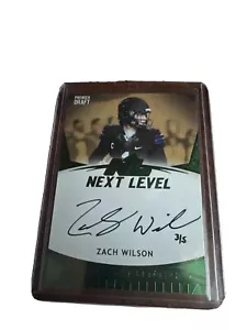 2021 Next Level Sage Zach Wilson On Card Autograph /5 - Picture 1 of 4