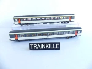 LIMA ITALIE HO 2 VOITURES VOYAGEURS TYPE CORAIL UNE 1E CLASSE ET UNE 2E CLASSE - Foto 1 di 7