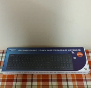 Macally for Windows Compact Wireless RF Keyboard for PC Black - Picture 1 of 5