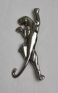 Vintage Pewter Climbing Panther Pin Brooch Pin Signed JJ - Picture 1 of 6