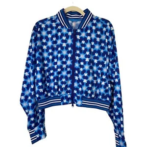 Neu mit Etikett Free People FP Movement Tennisjacke Oberteil Samen bedruckt Medium blau Taschen - Bild 1 von 8
