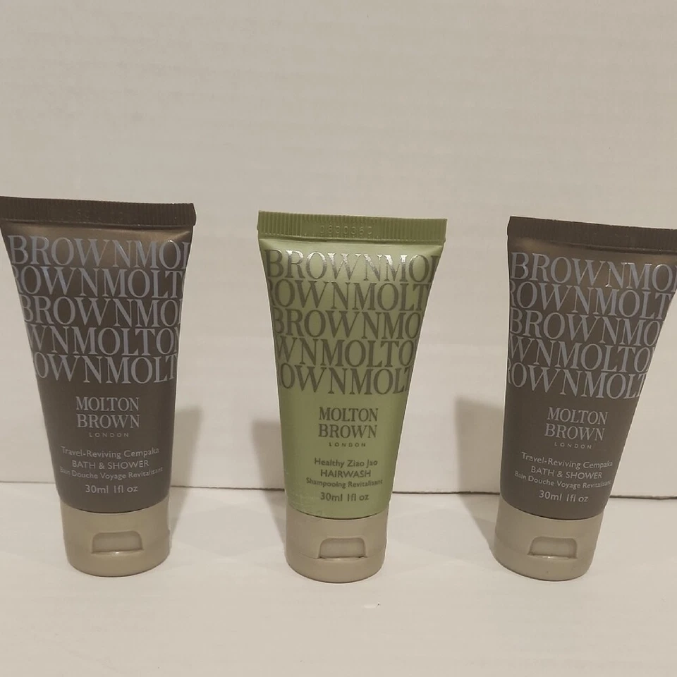 Champú 3 MOLTON BROWN London Body and Hair Wash Collection marrón y verde 30 ml Foto 1 de 1