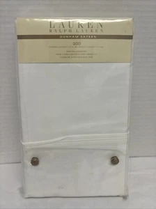 Ralph Lauren Dunham Sateen Cotton 300tc White KING Pillowcases - Picture 1 of 4