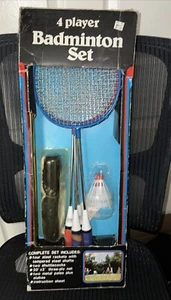 Vintage Four Player Badminton Set Unopened - Picture 1 of 4