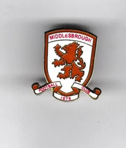 New Middlesbrough F. C. (England) enamel metal lapel badge in fine condition - Picture 1 of 1
