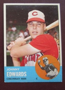 1963 Topps Johnny Edwards (Cincinnati Reds) #178 EX/NRMT